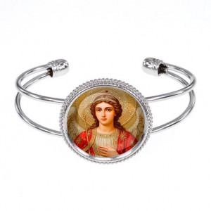 C1136034 Браслет металлический, цвет серебро, Архангел Михаил