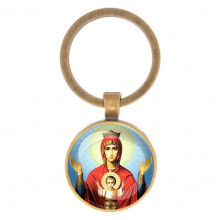 C1138017 Круглый брелок, цвет бронза, Неупиваемая чаша