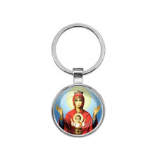 C1138021 Круглый брелок, цвет серебро, Неупиваемая чаша
