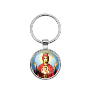 C1138021 Круглый брелок, цвет серебро, Неупиваемая чаша