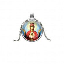 C1138026 Кулон, цвет серебро, с цепочкой, Неупиваемая чаша