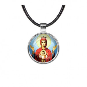 C1138027 Кулон, цвет серебро, со шнурком, Неупиваемая чаша