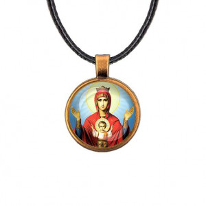 C1138029 Кулон, цвет бронза, со шнурком, Неупиваемая чаша