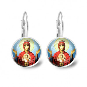 C1138038 Серьги металлические, Неупиваемая чаша