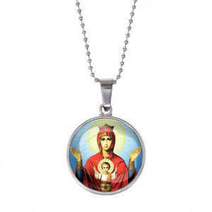 C1138053 Кулон, цвет серебро, с цепочкой, Неупиваемая чаша