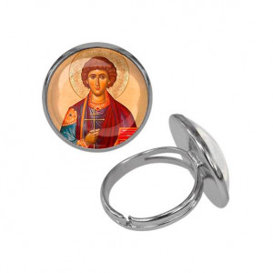 C1144015 Кольцо металлическое, цвет серебро, Пантелеймон Целитель
