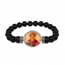 C1144056 Браслет из чёрного агата, Пантелеймон Целитель