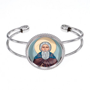 C1153034 Браслет металлический, цвет серебро, Сергей Радонежский