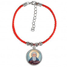 C1153047 Браслет из красного шнура, Сергей Радонежский