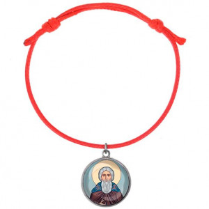 C1153052 Браслет из красного шнура, Сергей Радонежский