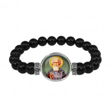 C1154056 Браслет из чёрного агата, Сергей Радонежский