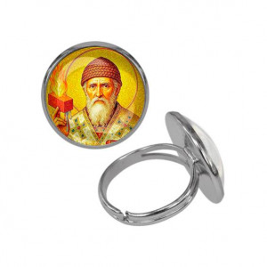 C1157015 Кольцо металлическое, цвет серебро, Спиридон Тримифунтский