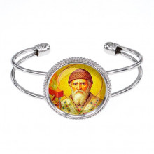 C1157034 Браслет металлический, цвет серебро, Спиридон Тримифунтский
