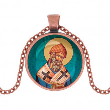 C1158030 Кулон, цвет медь, с цепочкой, Спиридон Тримифунтский