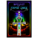 CHA002-S Амулет 7 чакр Анкх 6,5см цвет серебро, кошачий глаз