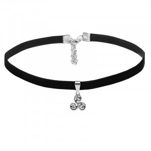 CHO-0036 Чокер с подвеской-талисманом Трискель