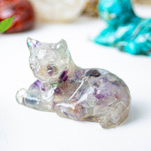 K907927483558-15 Фигурка из смолы Кошка