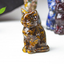 K908248273717-07 Фигурка из смолы Кошка