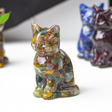K908248273717-19 Фигурка из смолы Кошка