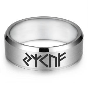 KLL-036-10 Кольцо c рунической формулой Увеличение доходов, р.10