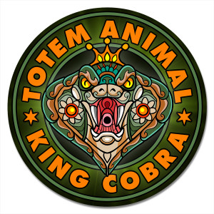 KM1143 Коврик для мыши Тотем King Cobra (Королевская кобра), d.20см