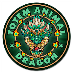 KM1145 Коврик для мыши Тотем Dragon (Дракон), d.20см