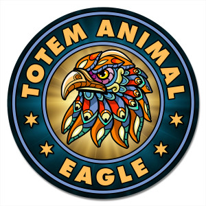 KM1150 Коврик для мыши Тотем Eagle (Орёл), d.20см