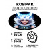 KM1192 Коврик для мыши Девушка кошка, d.20см
