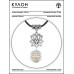MKA-4001-07 Амулет Лотос с синт.камнем Лунный камень