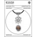 MKA-4001-16 Амулет Лотос с нат.камнем Тигровый глаз