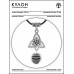MKA-4002-02 Амулет Трикветр с нат.камнем Змеевик
