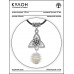 MKA-4002-07 Амулет Трикветр с синт.камнем Лунный камень