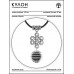 MKA-4003-02 Амулет Бесконечный узел с нат.камнем Змеевик