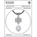 MKA-4003-03 Амулет Бесконечный узел с нат.камнем Кахолонг