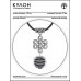 MKA-4003-05 Амулет Бесконечный узел с нат.камнем Лава