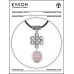MKA-4003-12 Амулет Бесконечный узел с нат.камнем Розовый кварц