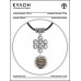 MKA-4003-17 Амулет Бесконечный узел с нат.камнем Унакит