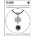 MKA-4003-18 Амулет Бесконечный узел с нат.камнем Чёрный агат