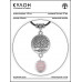 MKA-4004-12 Амулет Дерево жизни с нат.камнем Розовый кварц