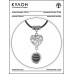 MKA-4005-02 Амулет Сердце с нат.камнем Змеевик