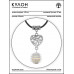 MKA-4005-07 Амулет Сердце с синт.камнем Лунный камень