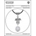 MKA-4006-03 Амулет Черепаха с нат.камнем Кахолонг