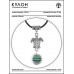 MKA-4006-08 Амулет Черепаха с синт.камнем Малахит