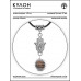 MKA-4007-16 Амулет Хамса с нат.камнем Тигровый глаз