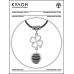 MKA-4008-02 Амулет Клевер удачи с нат.камнем Змеевик
