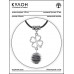 MKA-4008-04 Амулет Клевер удачи с нат.камнем Лабрадор
