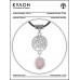MKA-4009-12 Амулет Дерево жизни с нат.камнем Розовый кварц