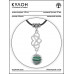 MKA-4010-08 Амулет Бесконечная любовь с синт.камнем Малахит