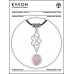 MKA-4010-12 Амулет Бесконечная любовь с нат.камнем Розовый кварц