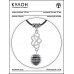 MKA-4010-14 Амулет Бесконечная любовь с нат.камнем Снежный обсидиан